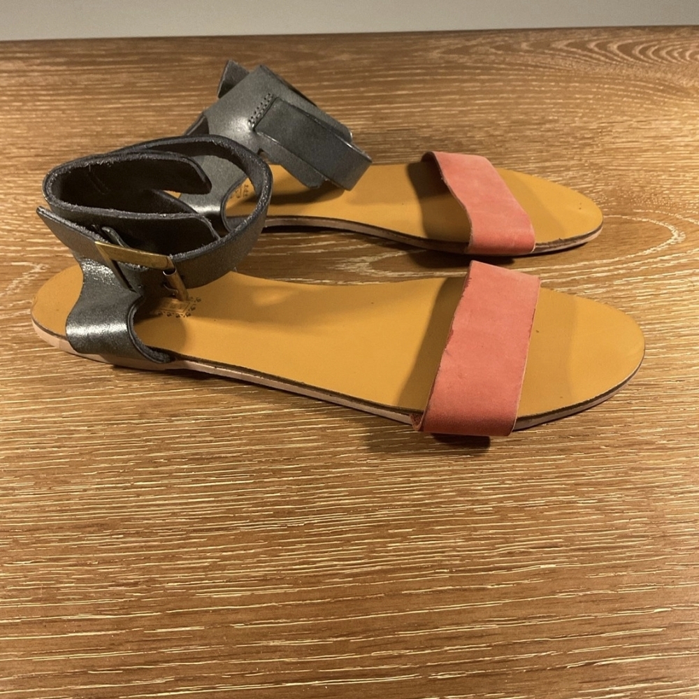 Stylish Gray and Pink Women's Sandals